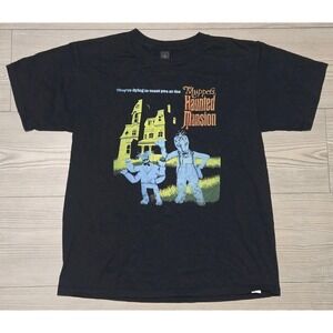 Muppets Haunted Mansion Shirt Youth Large Black Gonzo